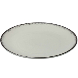 Πιάτο Ρηχό Pearl 07-16371 27cm Grey Estia Πορσελάνη