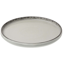 Πιάτο Ρηχό Pearl 07-16517 26cm Grey Estia Πορσελάνη