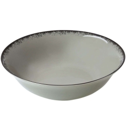 Σαλατιέρα Pearl 07-16432 23cm Grey Estia Large Πορσελάνη