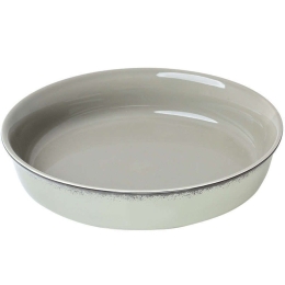Σαλατιέρα Pearl 07-16425 23cm Grey Estia Large Πορσελάνη