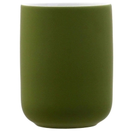 Ποτηροθήκη Stoneware 02-14841 7,5x7,5x9,7cm Olive Estia Πηλός