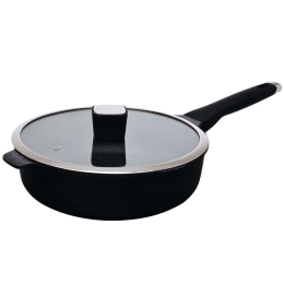 Ημίχυτρα Αντικολλητική Nordic 28cm Black Estia 28cm Αλουμίνιο