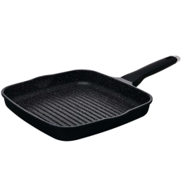 Τηγάνι Γκριλιέρα Αντικολλητικό Nordic 01-15886 28cm Black Estia 28cm Αλουμίνιο