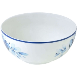 Σαλατιέρα Blue Rose 07-16166 23cm White-Blue Estia Large Πορσελάνη