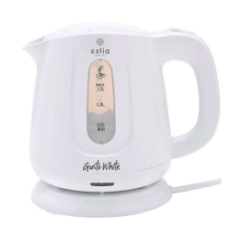 Βραστήρας 06-17224 1Lt 1100W White Estia Πλαστικό