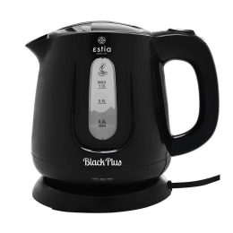 Βραστήρας 06-17231 1Lt 1100W Black Estia Πλαστικό