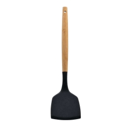 Σπάτουλα 01-14629 32x8x4cm Natural-Black Estia Bamboo,Σιλικόνη