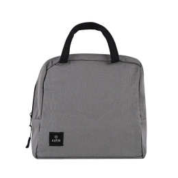 Τσάντα Φαγητού Ισοθερμική 01-17019 28,2x24x13cm 6Lt Grey Estia 100% Βαμβάκι