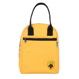 Τσάντα Φαγητού Ισοθερμική AEK BC 00-19280 20x12x26cm 7lt Yellow-Black Estia 100% Βαμβάκι