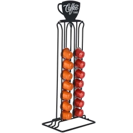 Βάση Για Κάψουλες Espresso 01-19921 15x10x40cm Black Estia Μέταλλο
