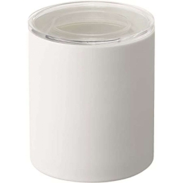 Βάζο Αποθήκευσης WH Large LBTYMZK5116 10,5x10,5x12cm White Yamazaki Κεραμικό,Polyresin