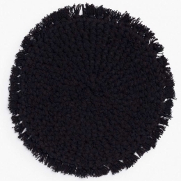 Σουπλά Vera LBTCAVERA38NEG Φ38cm Black Calma House Βαμβάκι