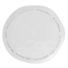 Πιάτο Bon Apetit Large LBTRD0011369 Φ27,5cm White-Gold Raeder Πορσελάνη