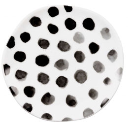 Πιάτο Γλυκού Mix & Match Dots LBTRD0014258 Φ14cm Multi-Black Raeder Πορσελάνη
