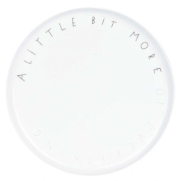 Πιάτο A Little Bit More Of Everything LBTRD0016531 Φ20x1,5cm White-Black Raeder Πορσελάνη