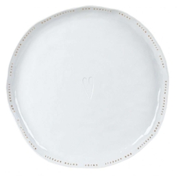 Πιατέλα Bon Apetit LBTRD0015779 Φ33cm White-Gold Raeder Πορσελάνη