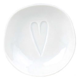 Ντιπάκι Full Of Love LBTRD0015692 Φ6x1,5cm White Raeder Πορσελάνη