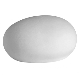 Διακοσμητικό Βότσαλο Με Led LBTRD0014465 20x11,5x9,5cm White Raeder Πορσελάνη