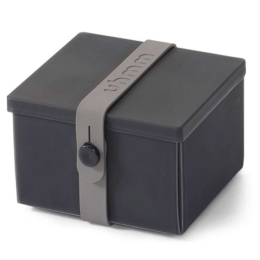 Δοχείο Φαγητού Νο2 LBTUHM981269 10x12x7cm Black-Grey Uhmm Σιλικόνη, Πολυπροπυλένιο