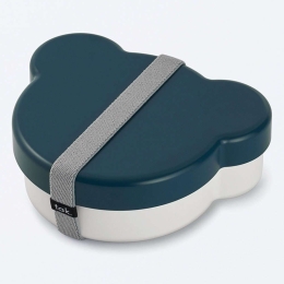 Δοχείο Φαγητού Παιδικό Bear LBTTNJTN-0170NV 14,6x12x4,9cm 400ml White-Navy Takenaka 1 τμχ Pet
