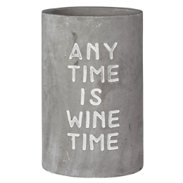 Σαμπανιέρα Any Time Is Wine Time LBTRD0012694 Φ13,5x21cm White-Grey Raeder Τσιμέντο