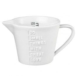 Μεζούρα Do Small Things LBTRD0012666 9x4,5cm 120ml White-Black Raeder Πορσελάνη,Γυαλί