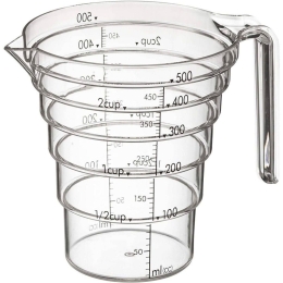 Μεζούρα Large LBTYMZK2547 14,5x11x12cm 500ml Clear-Black Yamazaki Tritan