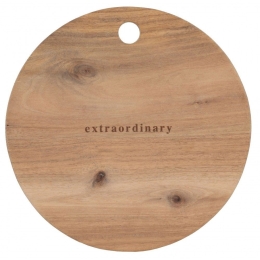 Πλατώ Σερβιρίσματος Extraordinery LBTRD0015375 24x2cm Natural Raeder Ξύλο