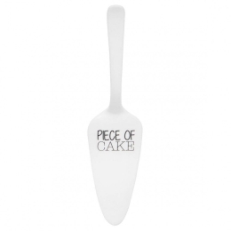 Σπάτουλα Σερβιρίσματος LBTRD0014492 Piece OF Cake 24x6cm White-Black Raeder Πορσελάνη