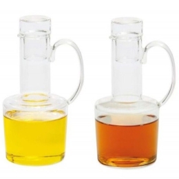 Λαδόξιδο (Σετ 2Τμχ) LBTAH-MS71500 Φ7x14,5cm 180ml Clear Andrea House Κρύσταλλο