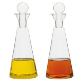 Λαδόξιδο Ball-Shaped Anti-Drip (Σετ 2Τμχ) LBTAH-MS71502 18x9x17,5cm 200ml Clear Andrea House Κρύσταλλο