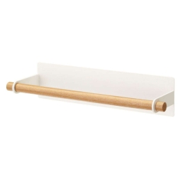 Βάση Χαρτιού Κουζίνας Μαγνητική LBTYMZK2567 32x8,5x6cm White-Natural Yamazaki Ατσάλι,Ξύλο