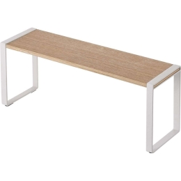 Βάση Οργάνωσης Κουζίνας LBTYMZK3155 40x12x15,5cm White-Natural Yamazaki Ατσάλι,Ξύλο
