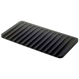 Επιφάνεια Στραγγίσματος Flow LBTYMZK7448 38x20x1,2cm Black Yamazaki Σιλικόνη
