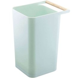 Κάδος Απορριμμάτων Como LBTYMZK3133 24x19,5x32cm Blue-Natural Yamazaki Ξύλο,Πολυπροπυλένιο