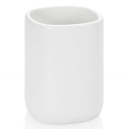 Ποτηροθήκη Cermanic LBTAH-BA18223 9x9x12cm White Andrea House Κεραμικό