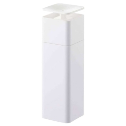 Δοχείο Κρεμοσάπουνου Push LBTYMZK5213 5,5x5,5x18,5cm 250ml White Yamazaki Σιλικόνη, Πολυπροπυλένιο