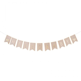 Διακοσμητική Γιρλάντα Hello Baby LBTRD0014944 150cm Pink-Gold Raeder Χαρτί