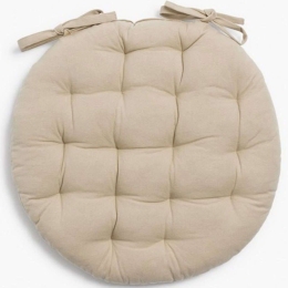 Μαξιλάρι Καρέκλας Gavema LBTCAGAVE40DLIN Φ40cm Beige Calma House 100% Βαμβάκι