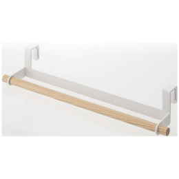 Κρεμάστρα Πετσετών LBTYMZK3153 33x7,5x6cm White-Natural Yamazaki Ατσάλι,Ξύλο