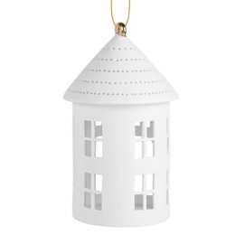 Στολίδι Χριστουγεννιάτικο Lighthouse LBTRD0090680 Φ9,5x16cm White Raeder