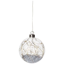 Χριστουγεννιάτικη Μπάλα Με Led Merry Xmas LBTRD0090170 Φ10,5cm Multi Raeder