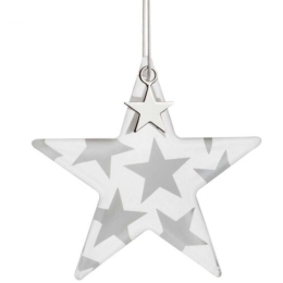 Στολίδι Χριστουγεννιάτικο Silver Stars LBTRD0090109 9,5x8,5cm Silver Raeder