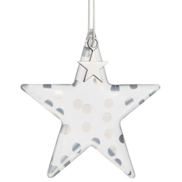 Στολίδι Χριστουγεννιάτικο Silver Dots LBTRD0090111 9,5x8,5cm Silver Raeder
