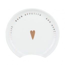 Βοηθητικό Πιατάκι Πορσελάνινο Enjoy RD0016172 11x10,5cm White Raeder Πορσελάνη