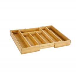 Επεκτεινόμενη Θήκη Για Μαχαιροπίρουνα Bamboo AH-CC22196 29/42x34x5cm Natural Andrea House Bamboo
