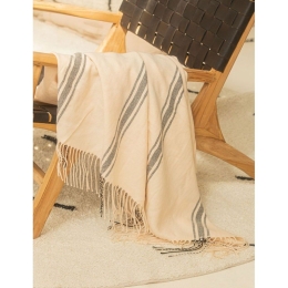 Κουβέρτα Καναπέ Capri CACAP120PCRU 120x180cm Ecru Calma House 120Χ180 Πολυέστερ