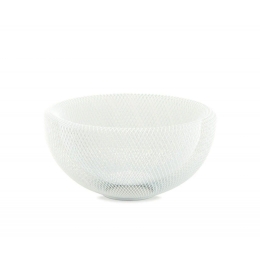 Φρουτιέρα Μεταλλική AH-MS70026 29,5x15cm White Andrea House Μέταλλο