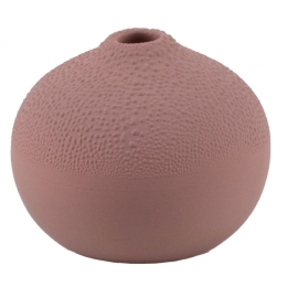 Βάζο Πορσελάνινο Mini Pearly RD0015355 6x5cm Antique Pink Raeder Πορσελάνη,Γυαλί