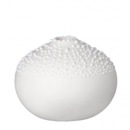 Βάζο Πορσελάνινο Mini Pearly Design 1 RD0014377 6x5cm White Raeder Πορσελάνη,Γυαλί